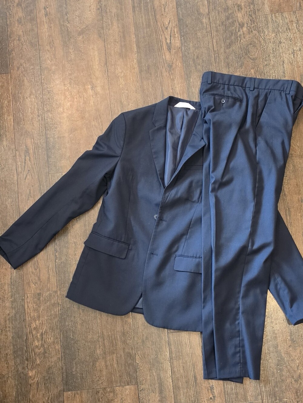 Boys Size 13-14 H&M Navy Suit Jacket & Trousers